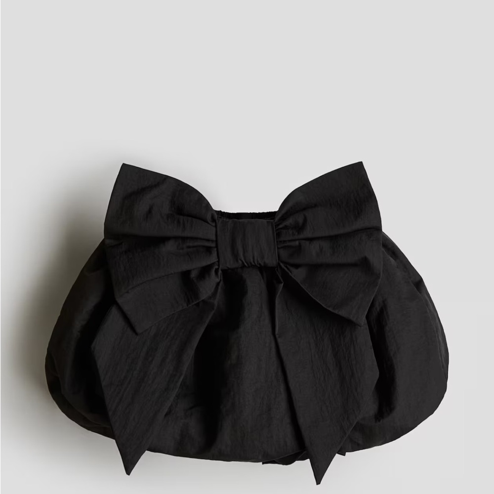 H&M ballon elastic skirt w removable large bow on back